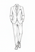 Custom Made-to-Measure Suit Sketch